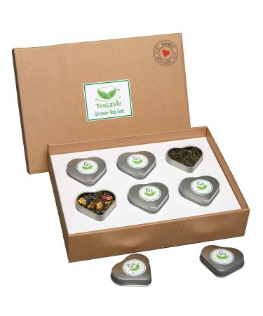 Tealavie 6 Series Gr ner Tee Gift Set (45g) Tasting Set Box for Tea Lievers for Easter 2024 Teapie-6 Set-Green Tea Lose - Buy Online on GoSupps.com