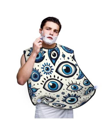 Augenstern Men'S Shaving Apron The-Turkish-Nazar-Eye Father Shaving Bib Beard Bib Apron
