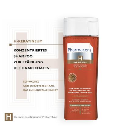 Pharmaceris H Keratineum Concentrated Shampoo | Strengthen Weak & Thin Hair | Sensitive Scalp Treatment | 250ml - Hair Loss Solution for Men & Women - Buy Online on GoSupps.com