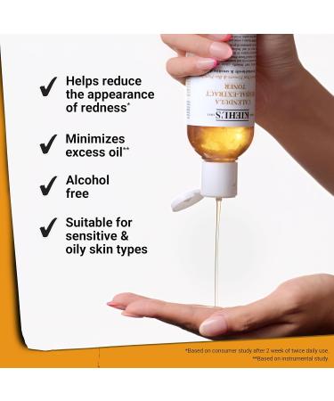 Kiehl's Calendula Herbal Extract Alcohol-Free Toner Soothing Facial Toner for Normal to Oily Skin Visibly Reduces Redness & Oil Improves Skin Texture Paraben-Free Fragrance-Free Non-acnegenic 4.2 Fl Oz / 125 ml - Buy Online on GoSupps.com