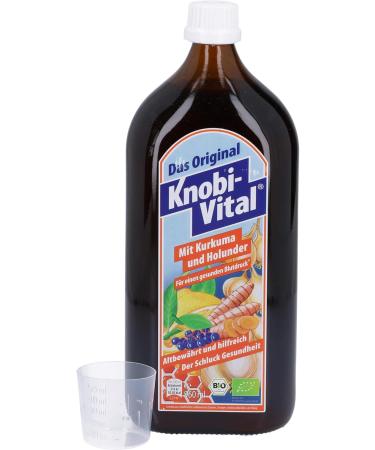 KNOBIVITAL Organic Turmeric & Elderberry 960ml - Boost Immunity & Wellness | Buy Internationally - Buy Online on GoSupps.com