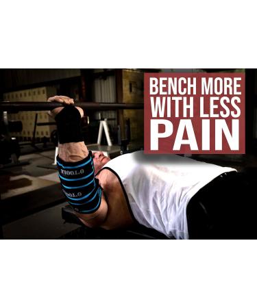 O Toole Adjustable Elbow Compression Sleeve for Bench Press | Elbow & Knee Brace for Bodybuilding Powerlifting & Weightlifting - Pain Relief (XXL Black - Buy Online on GoSupps.com