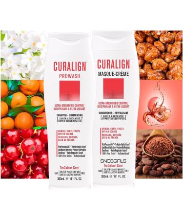 SNOBGIRLS CURALIGN Vegan Shampoo Ultra-Smoothing Control New Super Concentrated Curly Hair Shampoo for Unruly Curly Frizzy Dry or Coarse Hair Sulfate Free Shampoo Prowash. Salon Hair Care Shampoo for color treated hair - Buy Online on GoSupps.com