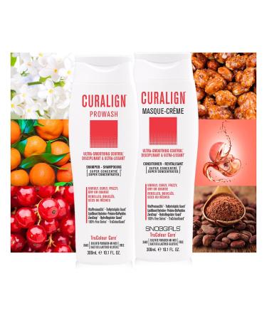 CURALIGN Vegan Smoothing Shampoo - Ultra-Smoothing Control for Curly Frizzy and Dry Hair | Super Concentrated Anti-Frizz Solution - Buy Online on GoSupps.com