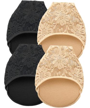 Holibanna 8 Pairs Lace Forefoot Pad Pumps High Heels for Women High Heel Liner Socks Half Forefoot Pads for Women Cotton Socks No Show Socks Floor Mat Cotton Pad Women's Non-slip - Buy Online on GoSupps.com