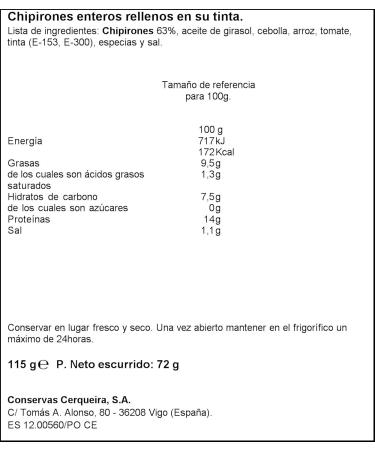 Pack of 10 boxes of chipirons in Pay Pay brand ink - Buy Online on GoSupps.com