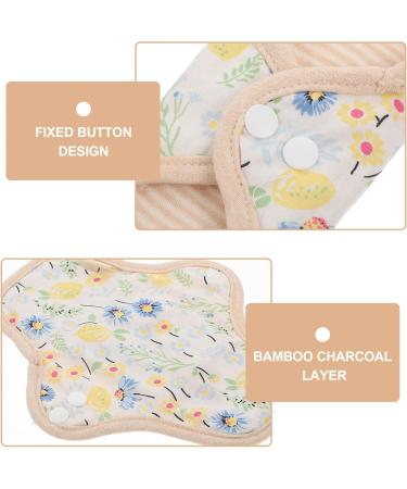 Gleavi Reusable Menstrual Pads - Charcoal Cloth & TPU Heavy-Duty Inserts | Eco-Friendly Cotton - 25x15cm - Buy Online on GoSupps.com