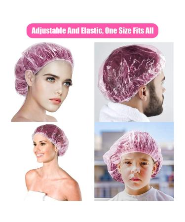 100pcs Shower Caps for Women - Hair Caps for Home Hotel Spa & Salon - Bathing Accessories - Buy Online on GoSupps.com