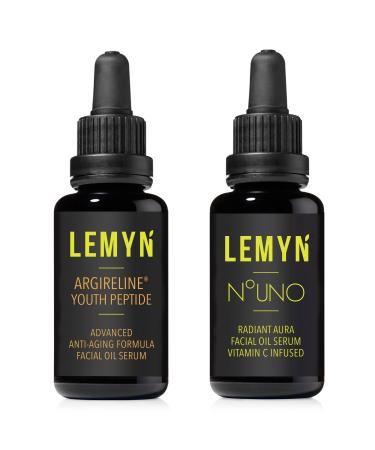 Lemyn Organics Anti-Aging & Hydrating Face Oil Bundle 2 x 15ml - Freshly Handcrafted in the USA