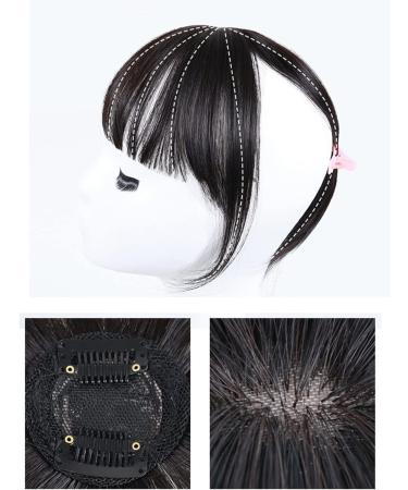 Bangs Clip in Bangs Front Synthetic 3D Air Fringe Bangs Clip in Bang Hair Extensions Straight Synthetic Hairpiece Soft Natural Hair Accessories For Women Girl for Women Curved Bangs for Daily Wear ( 1 PC C-1(2) - Buy Online on GoSupps.com