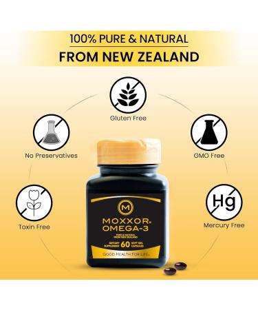 Moxxor Omega 3 New Zealand Green Lipped Mussel Oil Soft gels for Joint Support and Mobility Heart and Immune Support No Fishy Aftertaste 11-Pack 660Soft gels 2-Soft gels Per Day 330 Day Supply - Buy Online on GoSupps.com