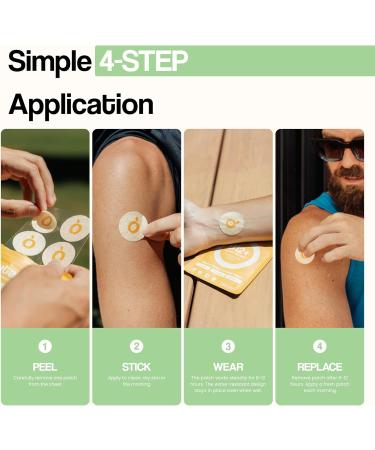 Collagen Glow Beauty Restore Patches | 5X Stronger Formula | Collagen Peptides Vitamin C Pro-Retinol Coq10 Hyaluronic Acid & Biotin for Hair Growth | Daily Patch for Skin & Hair Wellness 1 Pack (30 Patches) - Buy Online on GoSupps.com