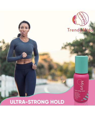 Miya Lace Wig Glue 1.06oz - Invisible Waterproof Adhesive for Strong Hold on Lace Wigs & Hairpieces - Buy Online on GoSupps.com