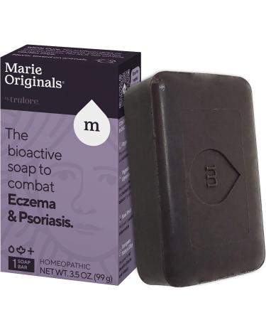 Marie Originals Eczema Bar Soap - Natural Psoriasis & Eczema Treatment for Face & Body - Relieve Inflammation and Cleanse Your Skin of Toxins and Irritants - Detoxifying, Healing, Anti-Itch, Skincare 3.5 Ounce (Pack of 1)