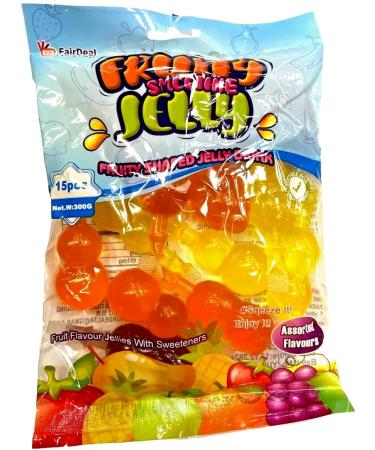 Jelly Fruits Fruity Jellies x2 Bags Fruity sweets Tik Tok Challenge (600 grams - 30 fruit pieces) Halal Fat Free Kids Party Bgs - Buy Online on GoSupps.com