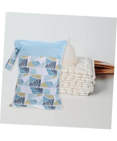 Napkin Storage Bag for Women | Stylish Fabric Wallet & Handbag Organizer | Blue 30x25x1cm | Perfect for Towels Pads & Toiletries - Buy Online on GoSupps.com