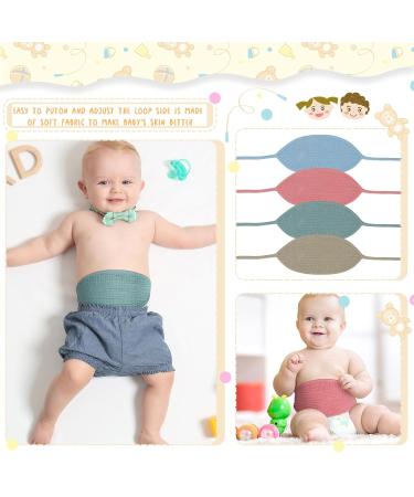 Vabean 8 Pcs Baby Newborn Belly Wrap Adjustable Muslin Cotton Umbilical Cord Cover | Navel Belt for Boys & Girls | Ideal Gift for Infants (0-12 Months - Buy Online on GoSupps.com