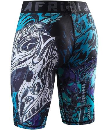 LAFROI Men's Quick Dry Compression Fit Tights Shorts - YSK09 Commander Small - Buy Online on GoSupps.com
