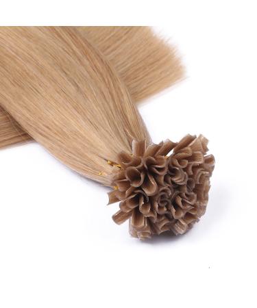 Buy Premium #16 Light Blond Nature Keratin Bonding Hair Extensions - 70cm 50 Strands 100% Remy Real Hair - U-Tip by Novon Hair Extensions - Buy Online on GoSupps.com