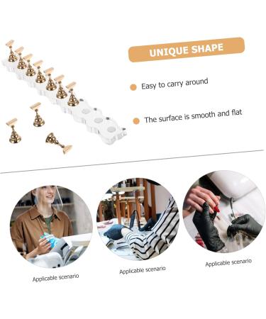 Healeved 2 Sets Nail Art Nail Racks Happy New Year Hats Nail Drill Handle Stand Nail Stand Nail Decoration Nail Practice Hands Metal Decor Acrylic Decorative Nails Manicure - Buy Online on GoSupps.com