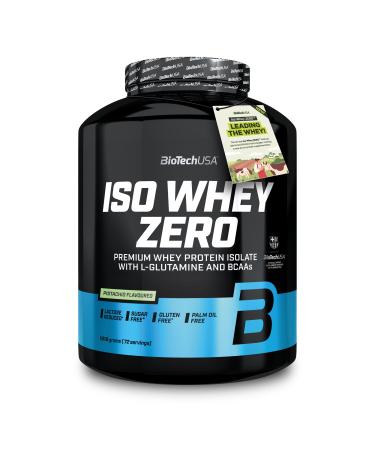 BioTechUSA Iso Whey Zero | Premium Whey Protein Isolate | Grass-Fed | Enzyme-Free | Sugar- and Gluten-free 1816 g Pistaches