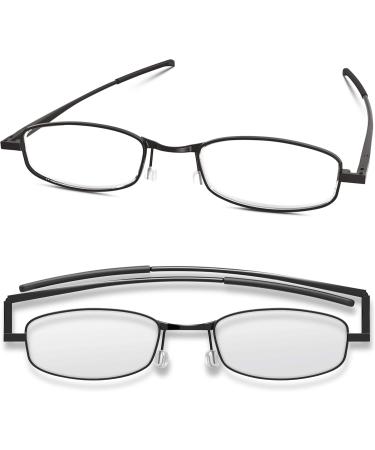 Buy IF Jet Compact Flat Folding Reading Glasses 1.0 - Stylish Black - International Shipping Available - Buy Online on GoSupps.com