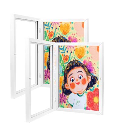 Hovin picture frame for children's drawings A4 2 pieces of children art picture frames white picture frame for filling storage children's drawings white 2 - Buy Online on GoSupps.com