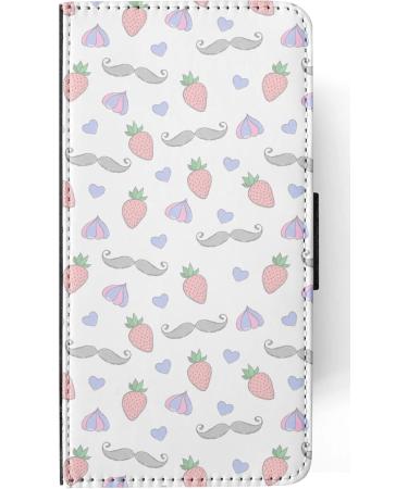 Buy Apple iPhone 14 Plus Flip Case - Mustache Pattern | Stylish & Durable | Fast International Shipping - Buy Online on GoSupps.com