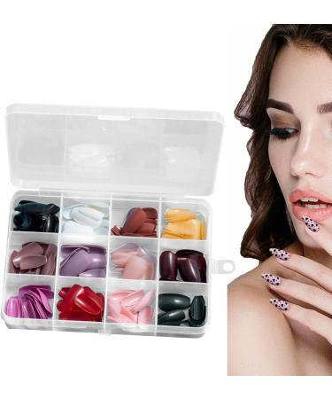 Nails Press on Matte and Glossy False Nail Tips - Easy to Use and Portable Ballerina Coffin Press on Nails for Shiny Short Ballet - Buy Online on GoSupps.com