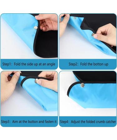 ZSTNPP Washable Funny Adult Bibs for Men Women with Crumb Catcher - Waterproof Clothing Protector for Elderly - Reusable (My Food Has Its Own Mind) - Buy Online on GoSupps.com