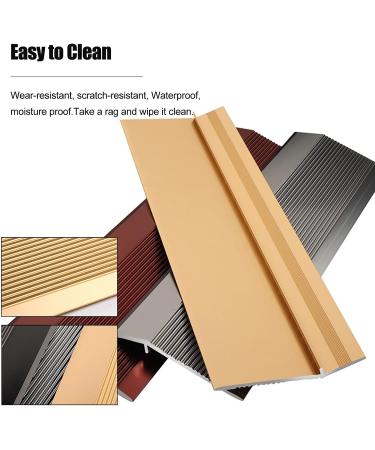 Floor Transition Strip 10cm Wide Aluminum Transitions Ramp Thresholds Reducer Bar for Wood/Laminate/Vinyl/Tile Floors (Color : Silver Size : Long 120cm/47.2in) Silver Long 120cm/47.2in - Buy Online on GoSupps.com