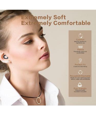 Vetikin Reusable Ear Plugs - Noise Cancelling for Sleeping Concerts & Swimming | Soft Silicone with 6 Ear Tips (S/M/L) - Perfect Hearing Protection for Kids & Adults - Buy Online on GoSupps.com