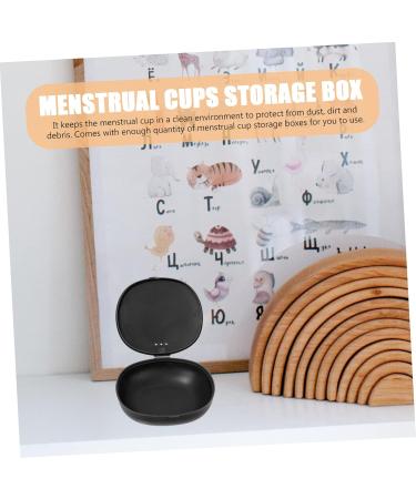 Gleavi 4-Piece Menstrual Cup Storage SBOX | Travel Case & Holder for Women | Durable Baby Plastic Suitcase - Black - Buy Online on GoSupps.com