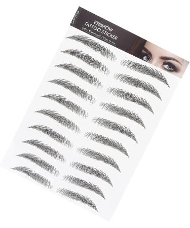 6D Sourcils Autocollant De Tatouage Professionnel tanche Autocollant De Transfert De Sourcils Outil De Maquillage Des Sourcils pour Femmes et Filles (Noir)(NOIR-02) - Buy Online on GoSupps.com