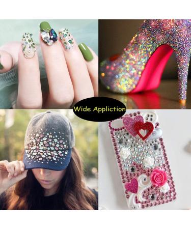 EBANKU 6 Boxes Mixed Nail Art Rhinestones Diamonds Crystals Beads Gems for 3D Nails Art Decoration Nail Art Supplies - Buy Online on GoSupps.com