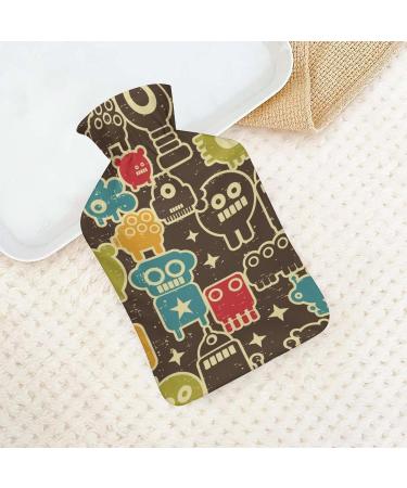 Hot Water Bottle with Lid - Textured Rubber for Pain Relief Cramps & Foot Warmer | Hot & Cold Therapy - Buy Online on GoSupps.com