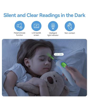 3-in-1 Infrared Thermometer for Ear Forehead & Touchless | HSA/FSA Eligible | Fast Digital Thermometer for Baby Kids & Adults with Fever Alarm & 30 Memories - Buy Online on GoSupps.com