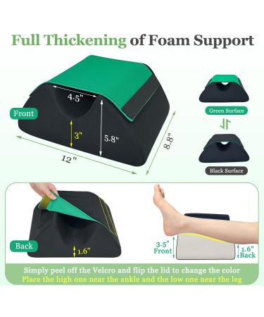 Foot Elevation Pillow for Post Surgery Relief | Ankle Elevation Wedge for Heel Protection & Pain Relief - Ideal for Bed Sores & Pressure Sores (1pc - Buy Online on GoSupps.com
