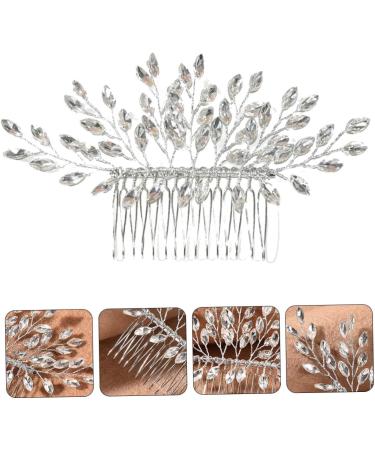 Ipetboom Pearl Tiara Hair Comb Hair Barrettes for Women Womens Barrettes for Hair Hanfu Hair Accessories Flower Hair Tiara Rhinestone Hair Side Comb Bride European and American Rhinestones - Buy Online on GoSupps.com