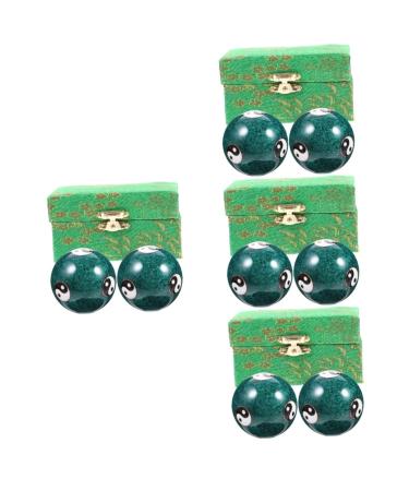 Healeved 8 STK Health Massage Handball Handmassage Ball Stress Balls Massage Balls Massage Balls Hand massage balls Training ball Old wrist Cloisonn -Temilla