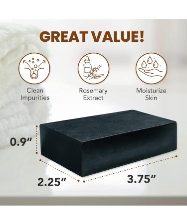 R-NEU Natural African Black Soap Bar with Rosemary Extract 4 oz (2 Pack) - Face & Body Wash - Buy Online on GoSupps.com