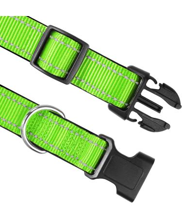 Joytale XL Reflective Dog Collar for Large Dogs Green | Durable & Safe | Pack of 1 - Buy Online on GoSupps.com