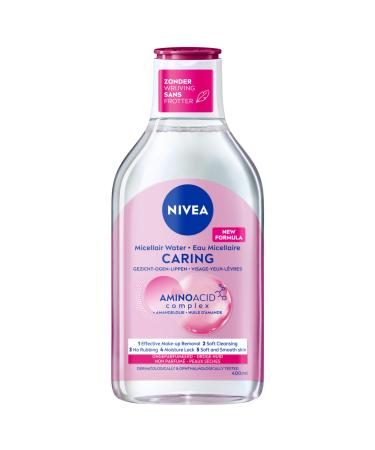 Beiersdorf NIVEA Essentials Soothing & Caring Micellar Water Dry skin Almond oil Amino acids Make up remover Cleansing water Face Wash 400 ml