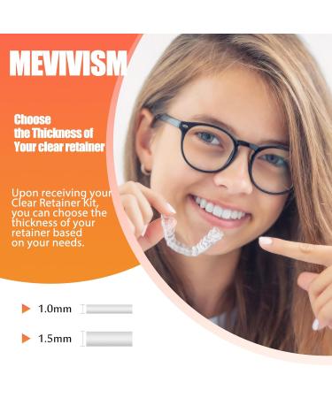 Custom Clear Retainer for Upper or Lower Teeth BPA & Latex-Free Invisible and Comfortable Fit for Adults & Teens (Upper or Lower) - Buy Online on GoSupps.com