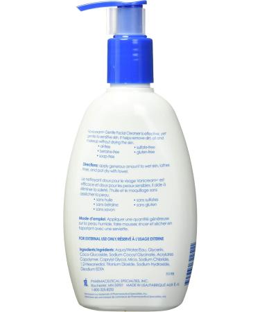 Vanicream Gentle Facial Cleanser with Pump Dispenser | 8 Ounce & Free & Clear Hair Shampoo | For Sensitive Skin | pH Balanced for all Hair Types | Fragrance and Paraben Free | 12 Ounce - Buy Online on GoSupps.com