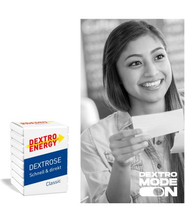 Dextro Energy Classic Cubes (46g) - Fast-Acting Carbohydrates Lactose-Free & Gluten-Free Energy Boost for Brain & Muscles - International Shipping Available - Buy Online on GoSupps.com