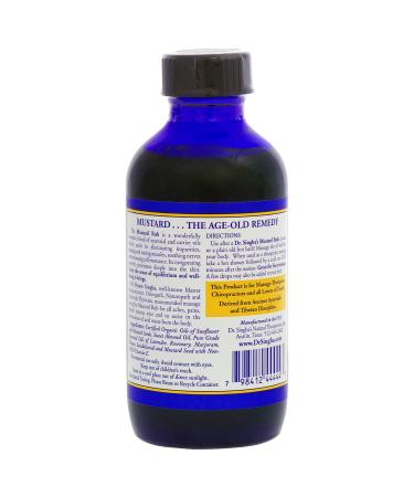 Dr. Singha's Mustard Rub - Therapeutic Massage Oil for Sore Muscles & Stiffness (4 Fl Oz) - Buy Online on GoSupps.com