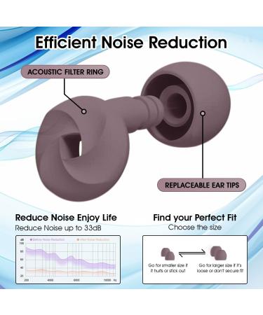 Noise-Reducing Silicone Ear Plugs for Sleep - Comfortable Block 33dB 4 Sizes Available - Shop Now - Buy Online on GoSupps.com