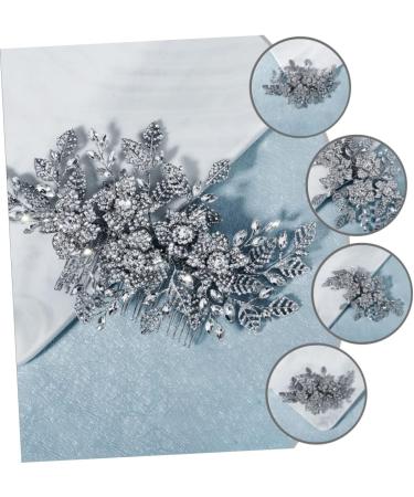 Ipetboom Bridal Hair Comb personality hair accessories luxurious hair comb Rhinestone Hair Comb Women Headdress Full Diamond rhinestones bride wedding hair accessories for women - Buy Online on GoSupps.com