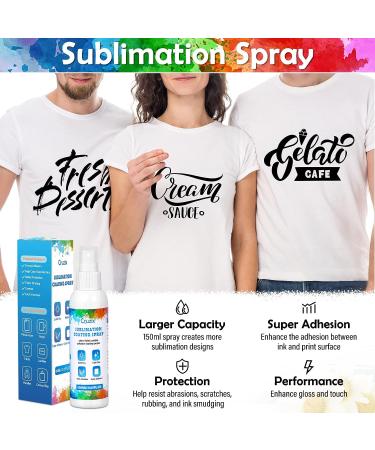 Sublimation Spray for Cotton Shirts - 150 ml | Quick Drying Sublimation Coating | Superior Adhesion for All Fabrics | 1 Step Process for Brighter Colors - Buy Online on GoSupps.com